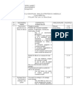 Analiza Strategica A Mediului Concurential