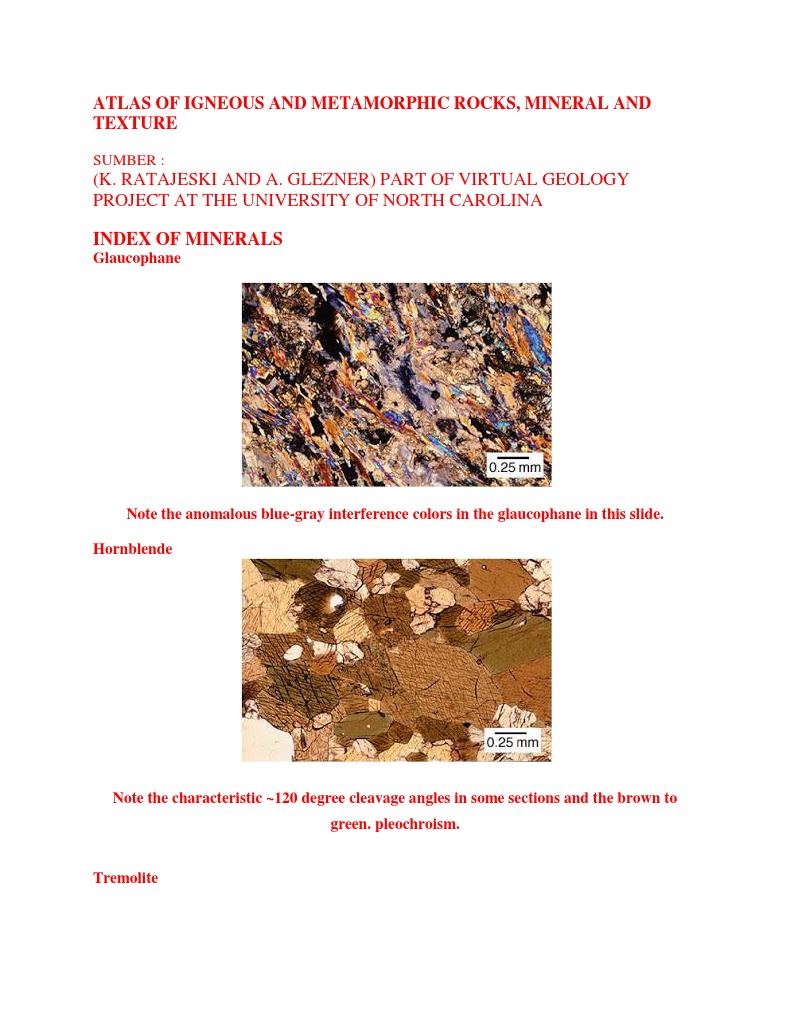 Atlas of Igneous and Metamorphic Rocks | PDF | Quartz | Minerals