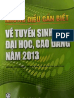 Nhung Dieu Can Biet Ve Tuyen Sinh Dai Hoc Cao Dang Nam 2013