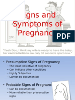Signs and Symptoms of Pregnancy