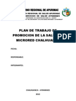 Plan de Promocion de La Salud de Chalhuanca