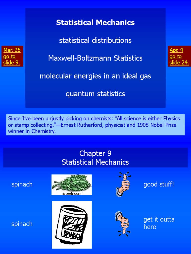 Statistical Mechanics Overview | PDF | Classical Mechanics | Momentum