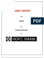 Project On HDFC