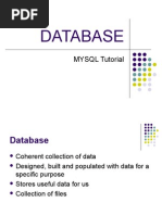 Database: MYSQL Tutorial