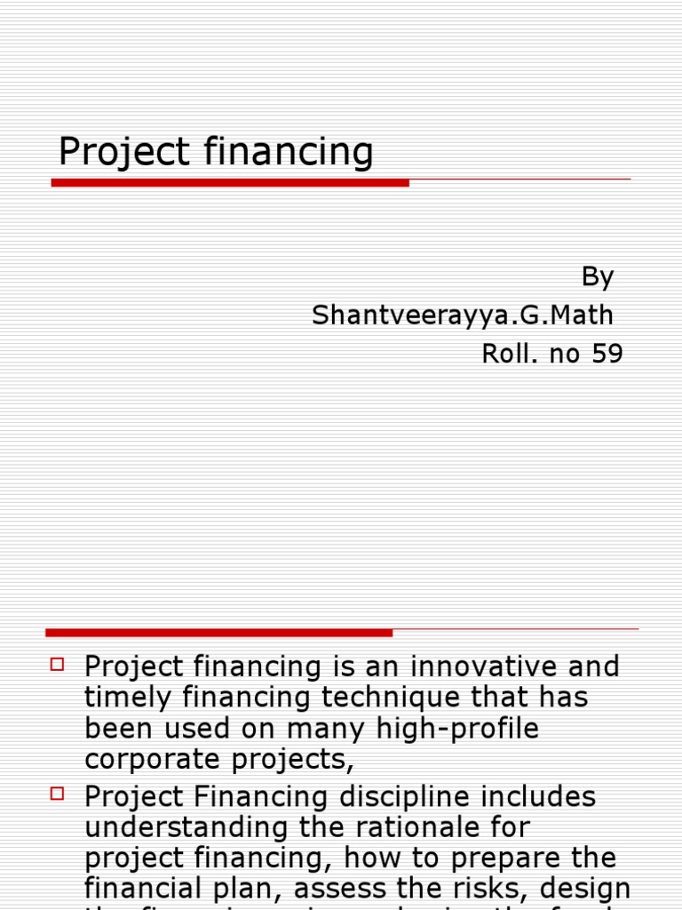 Understanding Project Financing Techniques | PDF