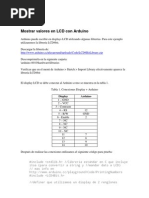 Download Mostrar Valores en LCD Con Arduino by MC Rene Solis R SN13069868 doc pdf