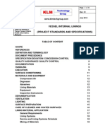 Project Standards and Specifications Vessel Internal Lining Rev01web