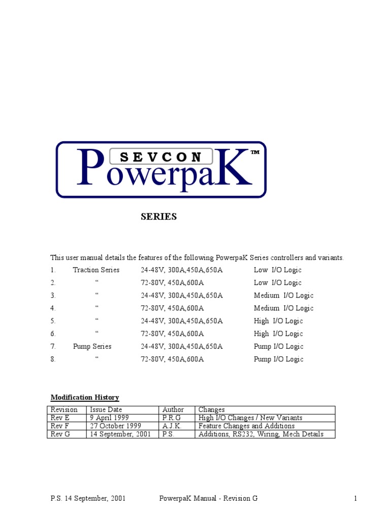 PowerpaK Series Controller Rev G | PDF | Electrical Engineering ...