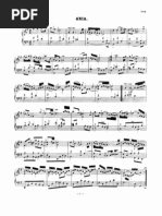 J. S. Bach - goldberg variations, aria - piano score