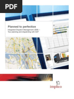 Planned To Perfection: Integrated Dispatch Management (IDM) - Tour Planning and Dispatching With SAP