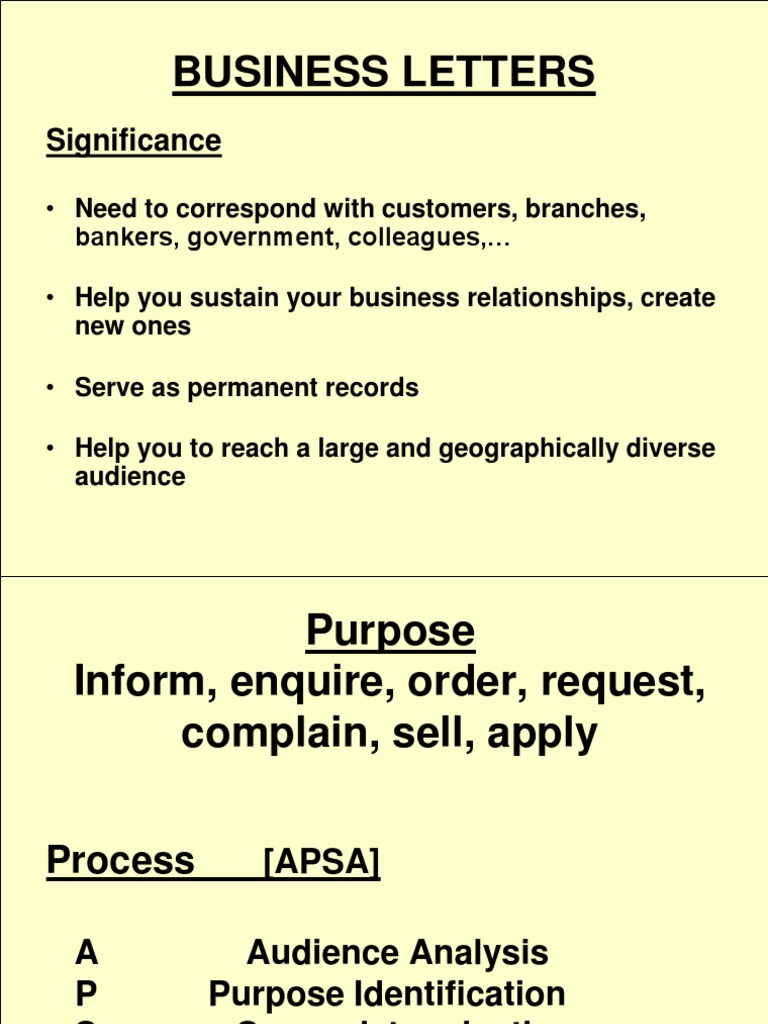 Bus Letters - Mba Course | PDF | Communication