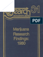 NIDA - Rm.31.marijuana Research Findings - 1980