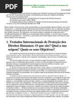 A Constituição Brasileira de 1988e os tratados internacionais de proteção dos Direitos Humanos