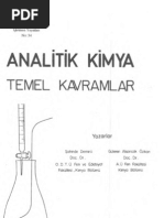 Analitik Kimya Temel Kavramlar