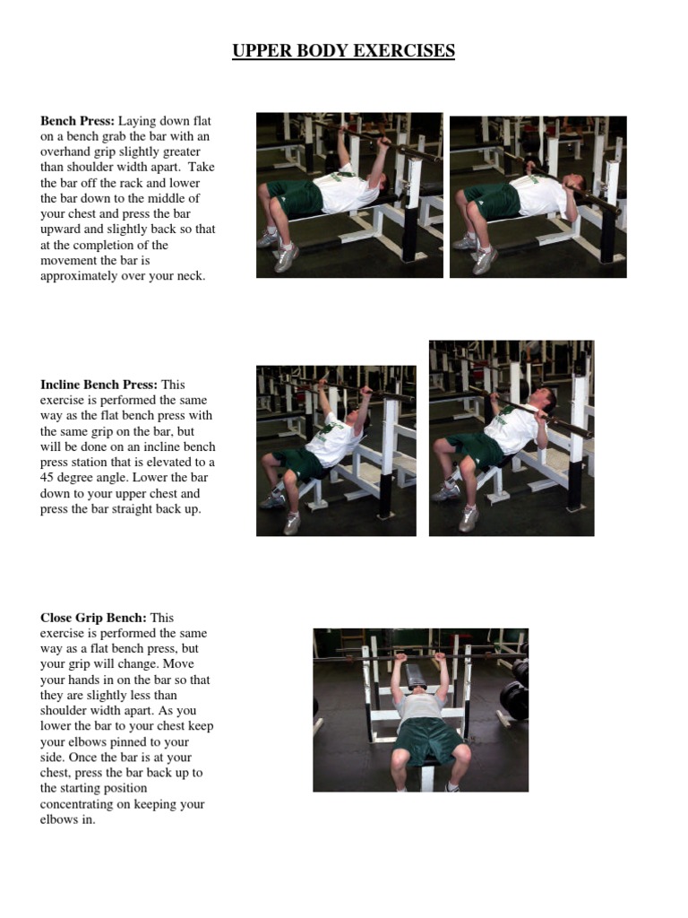 Lying Down Upper Body Workout Guide | PDF