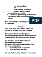 SQL Basics Exercise 1