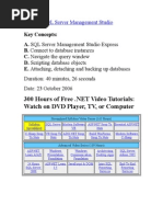 SQL Server Video 9 SQL Server Management Studio Express