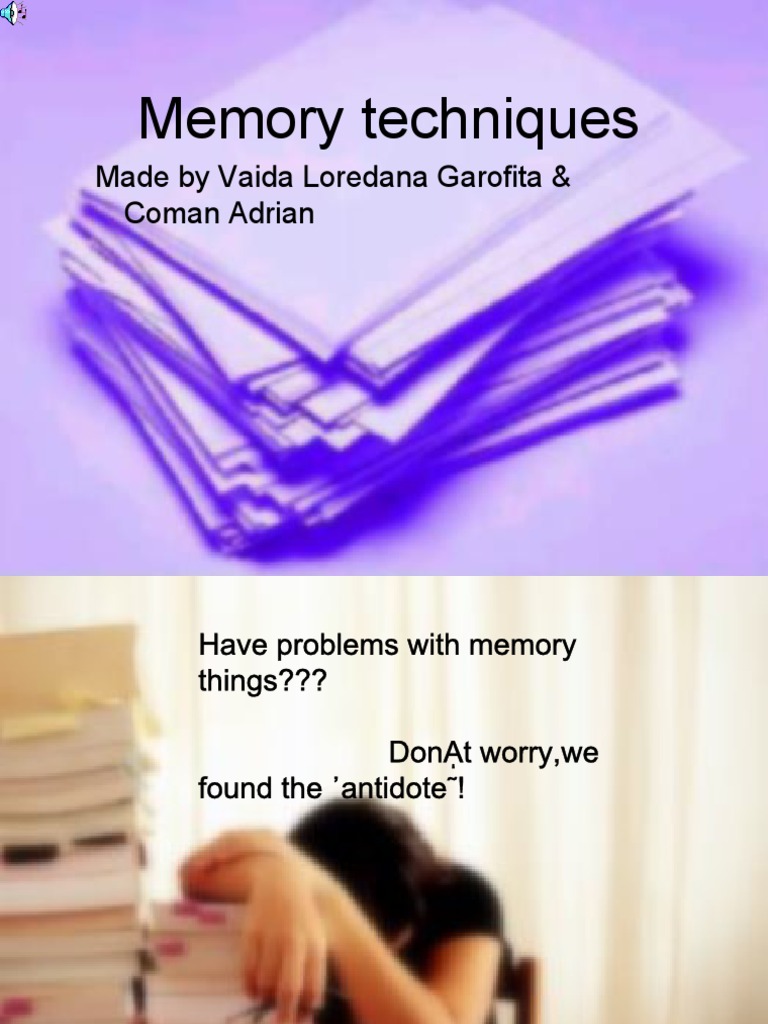 Effective Memory Techniques Explained | PDF