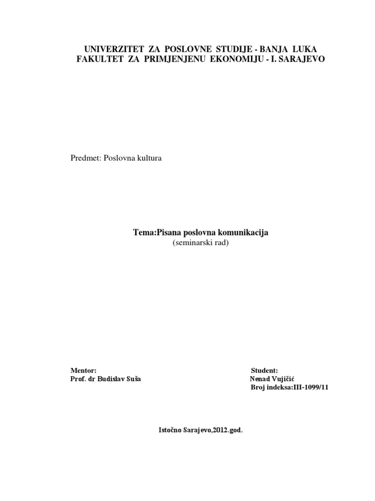 Komunikacija | PDF