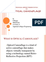 Optical Camouflage: Technical Report Presentation ON