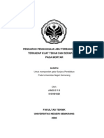 Pengaruh Penggunaan Abu Terbang (Fly Ash) Pada Kuat Tekan Dan Serapan Air Pada Mortar/Beton