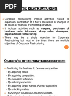 Corporate Restructuring