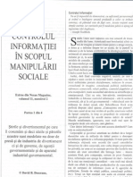 Controlul Informatiei in Scopul Manipularii Sociale 1din4