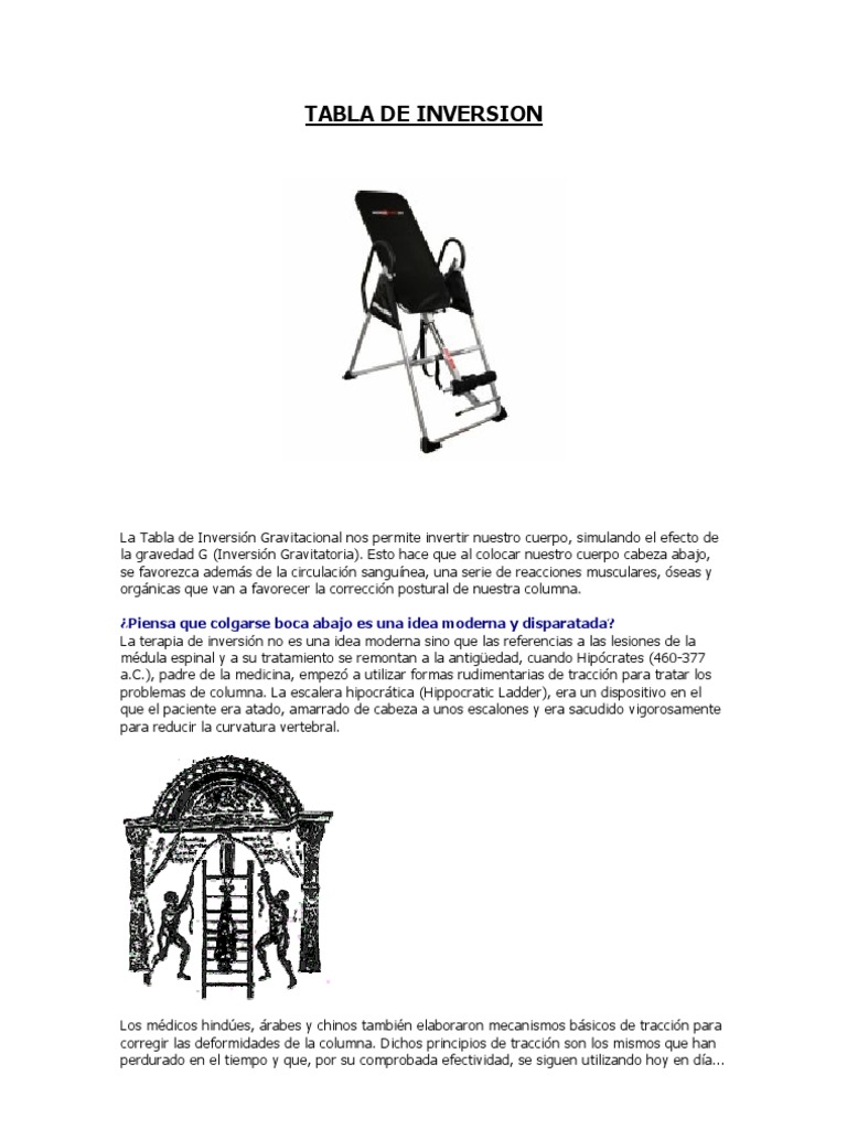 Beneficios de la Tabla de Inversión | PDF | Sangre | Músculo