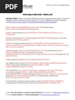 Download Printable Obituary Template by Your Tribute SN130771138 doc pdf