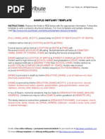 Download Sample Obituary Template by Your Tribute SN130772198 doc pdf