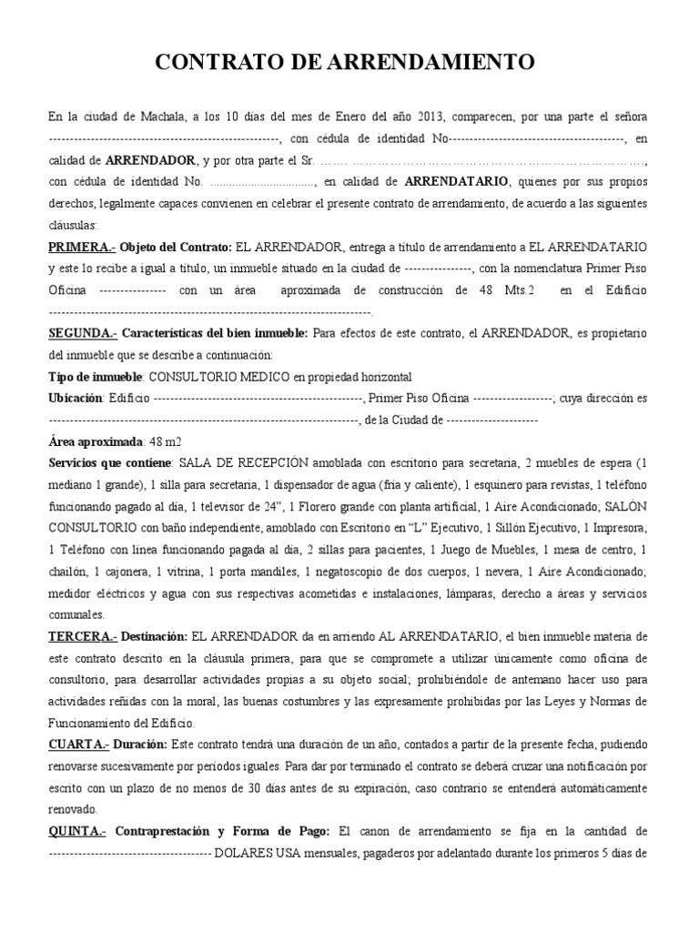 MODELO DE CONTRATO DE ARRENDAMIENTO.doc