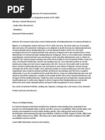 Download Determinants of Lending Behaviour of Commercial Banks by Michelle Milanes SN130778552 doc pdf