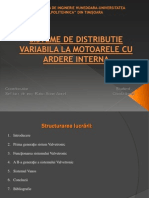 Sisteme de Distribuie Variabila A Motoarelor Cu Ardere Interna