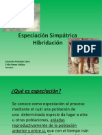 Especiación Simpátrica e Hibridación.pptx
