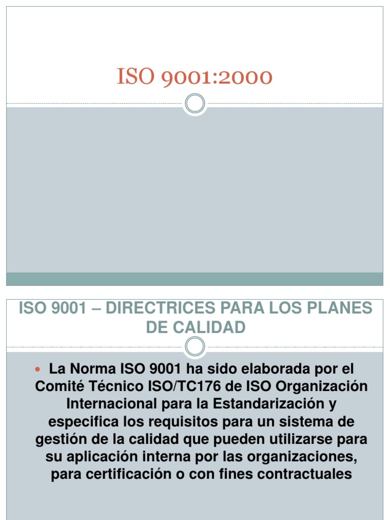 Iso 9001 | PDF | Gestión de la calidad | Iso 9000