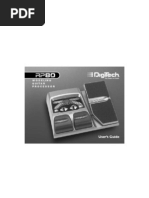 Download DigiTech RP80 Manual by stony74 SN13078654 doc pdf