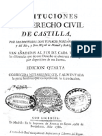 Instituciones Del Derecho Civil de Castilla