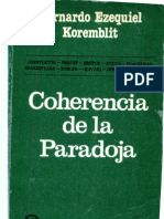 Korenblit - Coherencia de La Paradoja