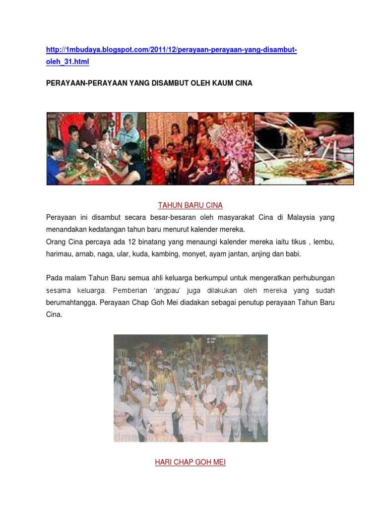 Perayaan Kaum Cina Pdf