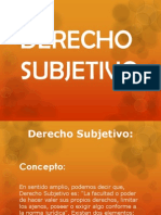 Derecho Subjetivo