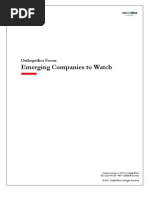 Download Orthopedics Focus - Emerging Companies to Watch - OneMedPlace by Doug SN130798 doc pdf