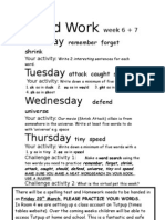 Word Work WK 6,7