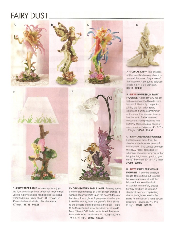 orchid fairy table lamp
