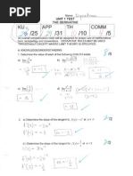 Calculus Unit 1 Test