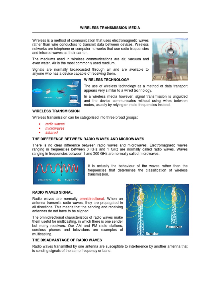 WIRELESS TRANSMISSION MEDIA.pdf Transmission Medium Radio