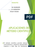 APLICACIONES DEL MÉTODO CIENTIFICO