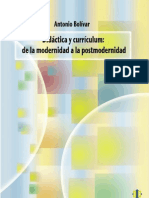 Didactica y Curriculum de La Modernidad A La Posmodernidad