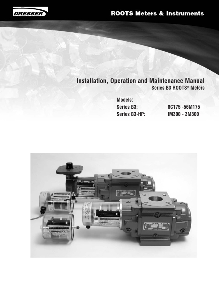 Installation, Operation and Maintenance Manual: ROOTS Meters ...