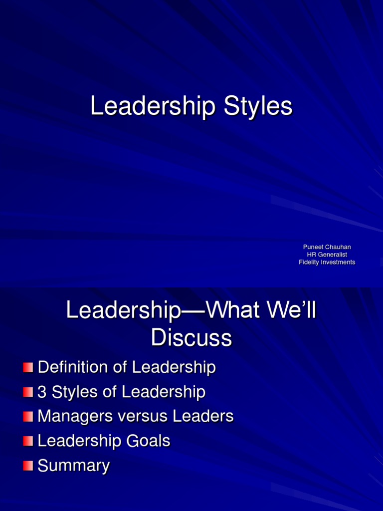 Understanding Leadership Styles | PDF | Leadership | Systems Psychology