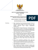 Kepmenpu18-2009 Pedoman Pengalihan Alur Sungai Dan Atau Pemanfaatan Ruas Bekas Sungai